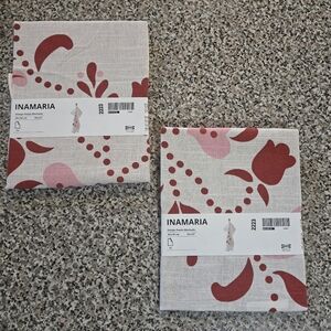 100% Cotton INAMARIA Kitchen Linens - Red and Pink